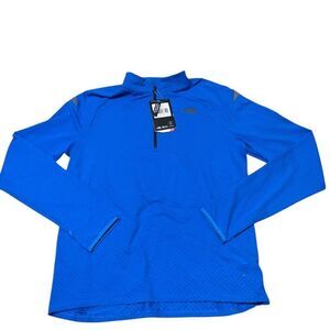 North Face Flight Series 1/2 Zip Blue Pullover Reflective Shirt Men's Sz M NWT